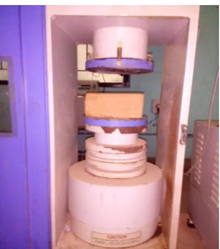 Figure 4: Compression test on Stabilized Brick 