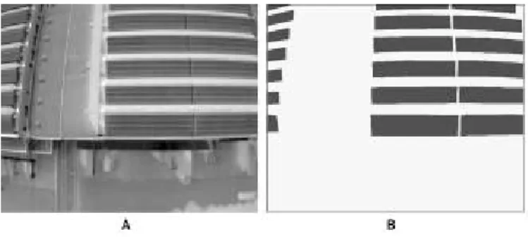 Figure 2 Comparison between semantic and instance  segmentation. Original image (A), semantic  segmentation result (B), instance segmentation result 