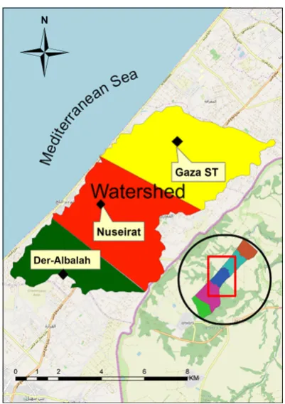 Figure 7. Watershed division by rainfall stations. 