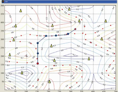 Figure 9. Generated path with least radar risk based on user-specified detection altitude