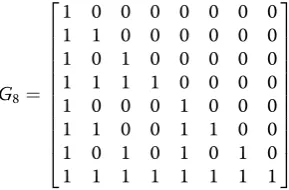 Fig. 2 Our SPC encoding optimization algorithm diagram: The gray nodes on the rightmost represent the information bits, and the black nodeson the leftmost represent the frozen bits