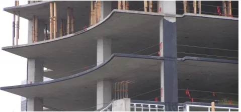 Figure 1 : Flat Plate Reinforced Concrete Structure 