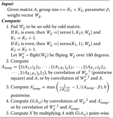 Fig. 2a intuitively.Moreover, our numerical results will show that theresults from a different BC are almost the same in prac-tice (see Section 5.1); and according to the definition ofweighted generalized ℓ2,1 norm, ZBC seems better thanPBC