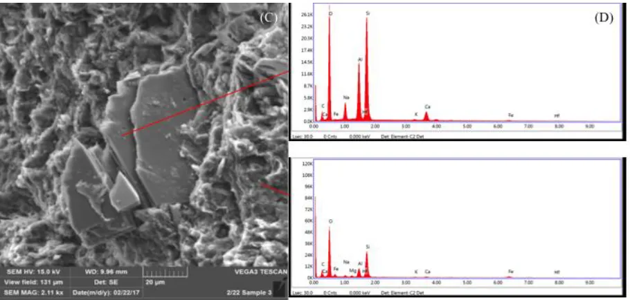 Figure 7 Analysis for heulandite-bearing sample BTB-1A-31Q-2_23.5-25.5 (87.48 mbs): 