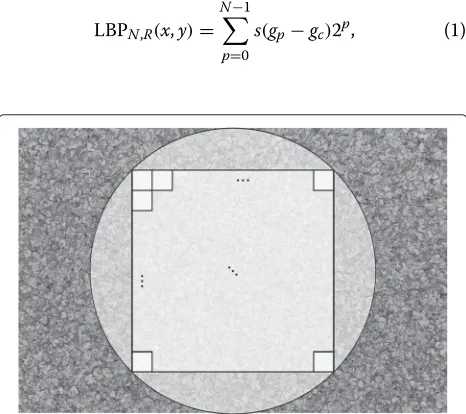 Fig. 4 Partitioning scheme. Illustration of the partitioning schemeused to extract texture samples