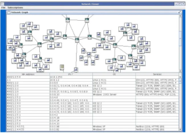 Fig. 4. Network viewer screenshot