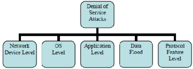 Fig. 1: DDoS attack types in a broader classification 