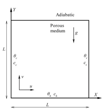 Figure 1. Flow configuration and coordinate system. 