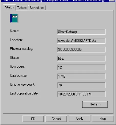 Figure 6. Working with the catalog after it has been created. 