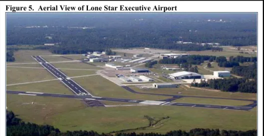 Figure 5.  Aerial View of Lone Star Executive Airport 