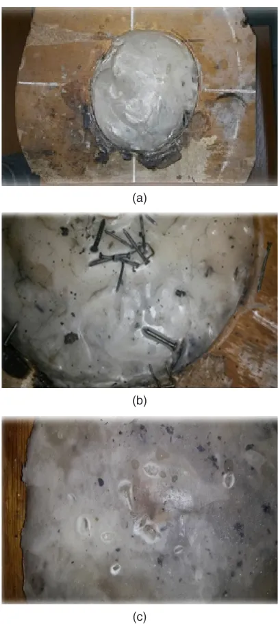 Fig. 2. Change of the size of a particle of PC at burning out