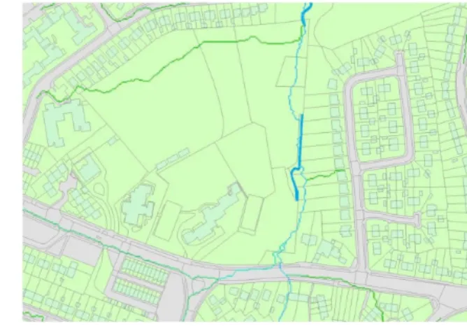 Figure 3: Potential contributions to flooding form urban surfaces  under different ownership 