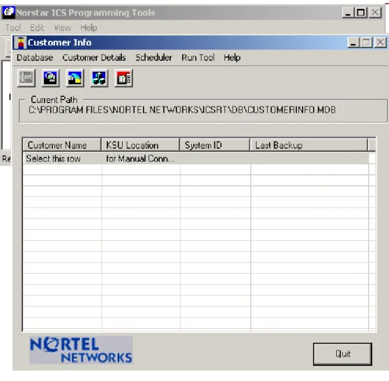 Figure 14   Customer Info screen