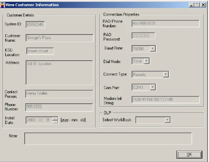 Figure 22   View customer information