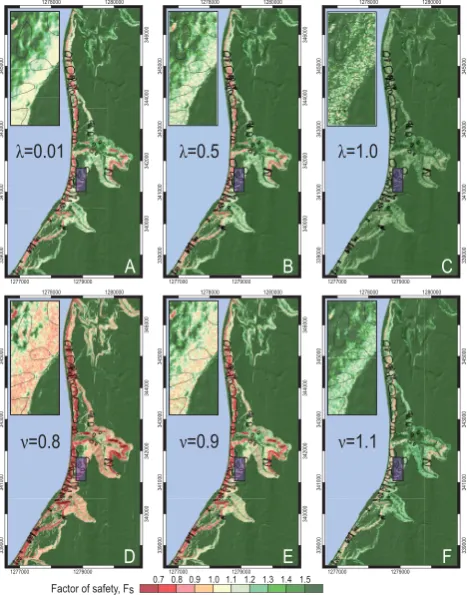 Table 2. Estimators of model performance for saturated and unsat-urated soil calculated with the original TRIGRS code, for the Muk-ilteo study area