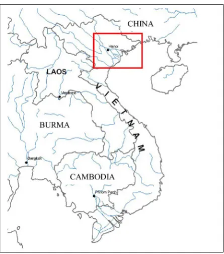 Figure 1. The red river delta and its coastal zone. 