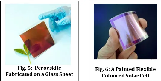 Fig. 5:  Perovskite Fabricated on a Glass Sheet 