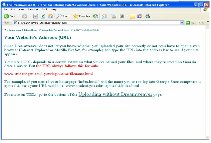 Figure 2.7.B. Succinct intermediate discussion of student URLs. 