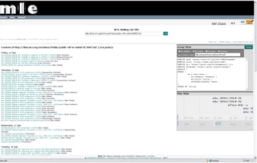 Fig. 5. mle in action: Applying a user defined view.