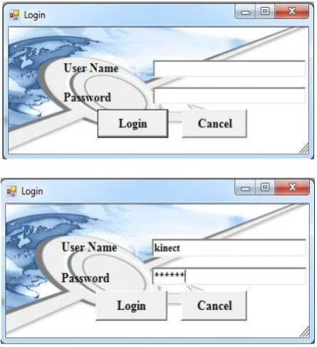 Figure 9.  Login Window  