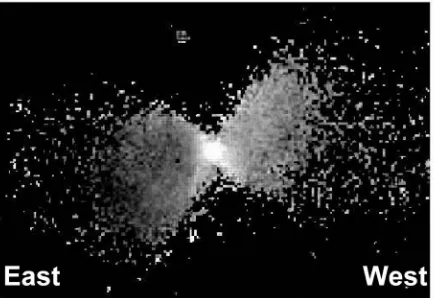 Figure 2. Extinction map of protostar in L1527. The field of view is 179” × 123”. A pro-black and white, respectively