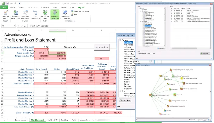 Figure 6: Analyzing Excel workbook with Inquire in Excel 