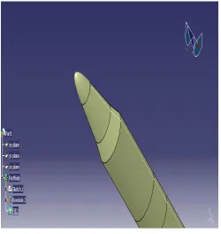 Fig 11: Final design of rocket shell.  