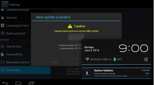 Figure 4-18    Displaying package download status 