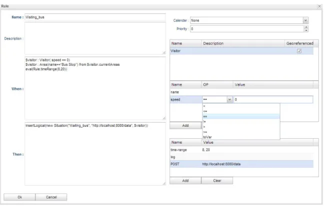 Figure 8. Rule creation dialog. 