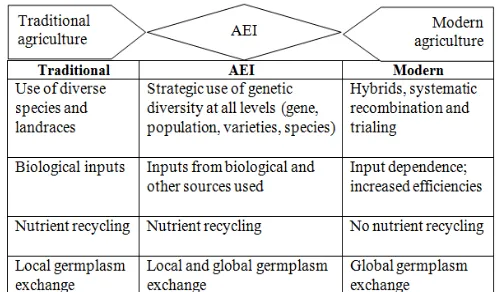 Figure 2. The Agro-ecological Intensification 