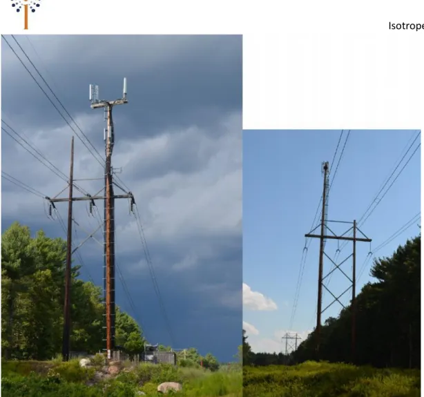 Figure 3 - Replacement Transmission Poles with Antennas
