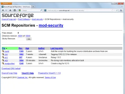 Figure 2-1. ModSecurity repository root