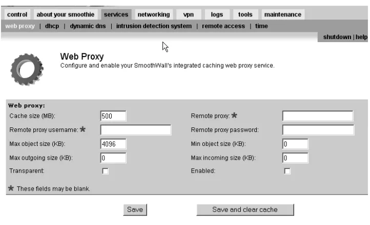 Figure 3.8  SmoothWall Traffic Graph