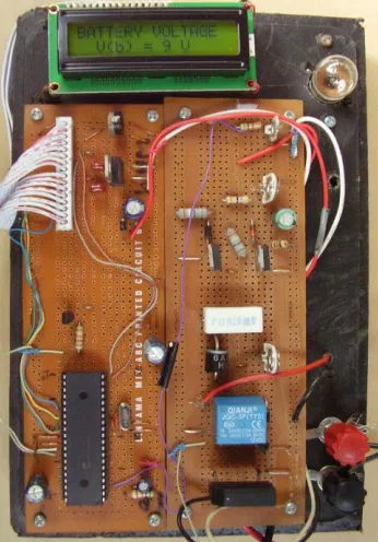Figure 10. Photo of the Charge Controller in the Charging Stage (9V)   