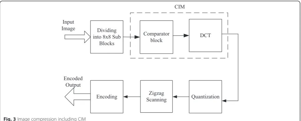 Fig. 3 Image compression including CIM