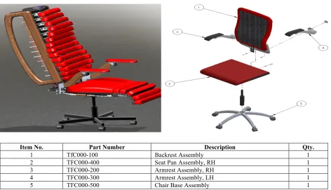 Figure 5. Example of an Office Chair Designed for This Project  