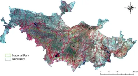 Table 1 Different category of forest canopy density in Gir National Park and Sanctuary
