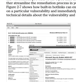 Figure 2-7: One-click link to verified vulnerability solutions.