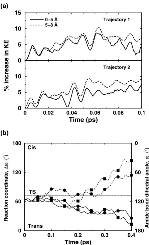 Figure 8enzymeductive (broken lines) due to transfer of energy from the sol-vent to residues forming parts of the protein vibrations network