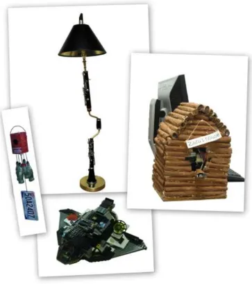 Figure 1: A Collage of Photographs Showing Example Products from the Creative Lab Project 