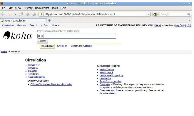 Figure 4. Koha Report module 