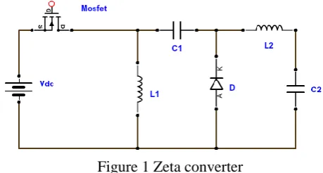 Figure 2 Zeta Converter in ON State 
