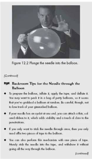 Figure 1 2.2 Flunge the needle into the balloon.