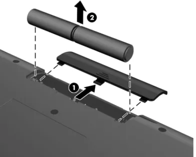 Figure 2-9  Removing Batteries from the Wireless Keyboard