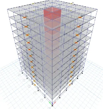 Figure 1: Rendered image from STAAD 