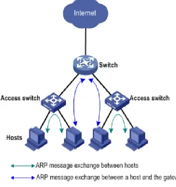 Figure 6: Device roles in an ARP attack protection solution 