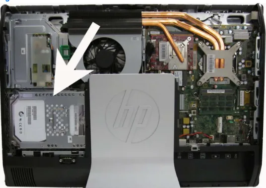 Figure 7-16  Hard drive location