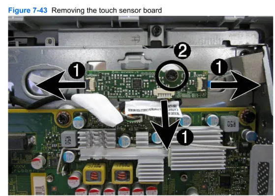 Figure 7-43  Removing the touch sensor board