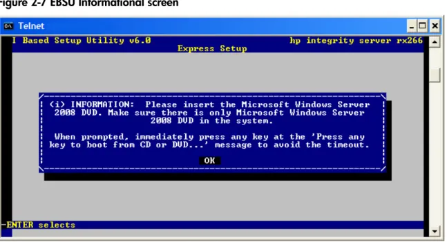Figure 2-7 EBSU Informational screen