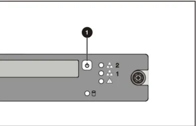 Figure 3-1:  Powering down the server 